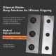 Chipease wood chipper blade 105mm 2pc for A1500 & E700