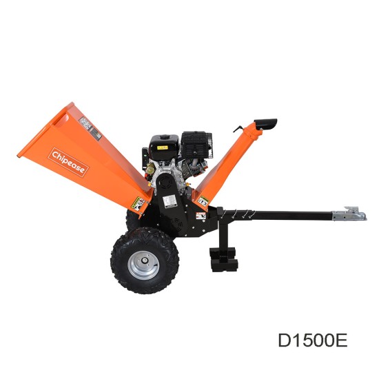Chipease Wood Chipper Shredder Mulcher 15HP 420CC Electric Start（D1500E）