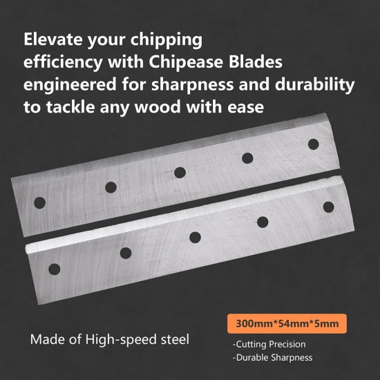 Chipease shredder chipper blade 300mm Chipping Blade 2pc For B1500, B1500EHD & D1500E