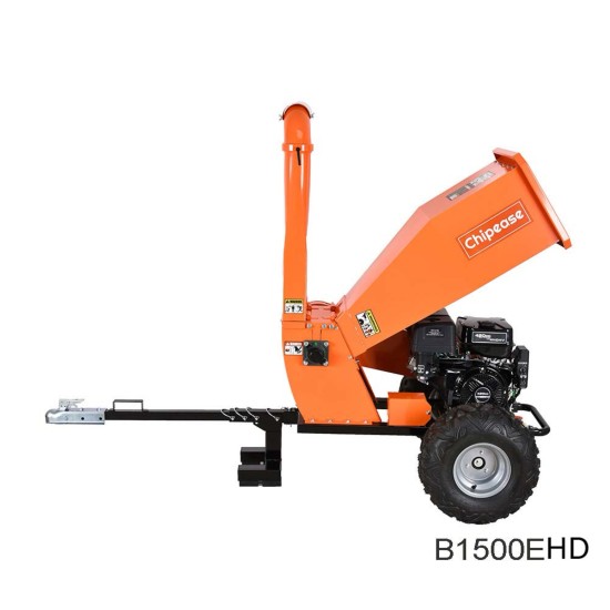 Chipease Wood Chipper  Mulcher Shredder 15HP 420CC Petrol Electric Start（B1500EHD)