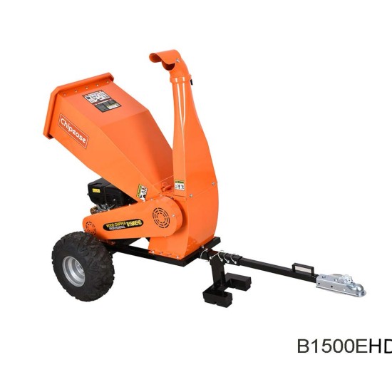 Chipease Wood Chipper  Mulcher Shredder 15HP 420CC Petrol Electric Start（B1500EHD)