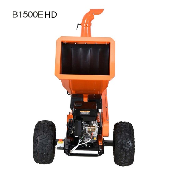 Chipease Wood Chipper  Mulcher Shredder 15HP 420CC Petrol Electric Start（B1500EHD)