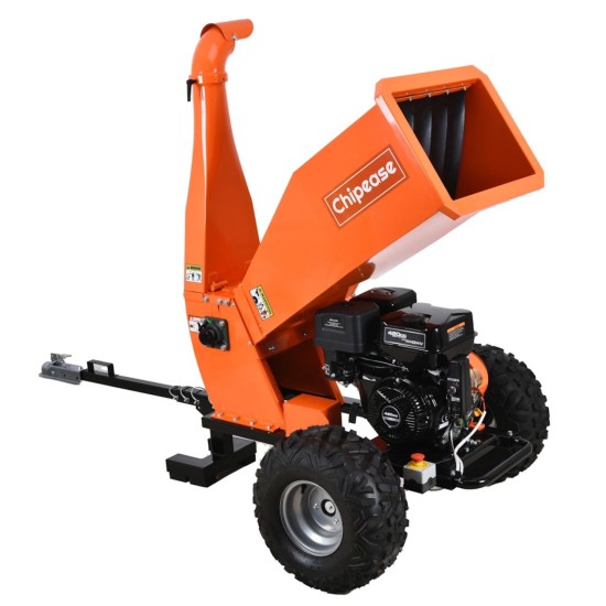 Chipease Wood Chipper  Mulcher Shredder 15HP 420CC Petrol Electric Start（B1500EHD)